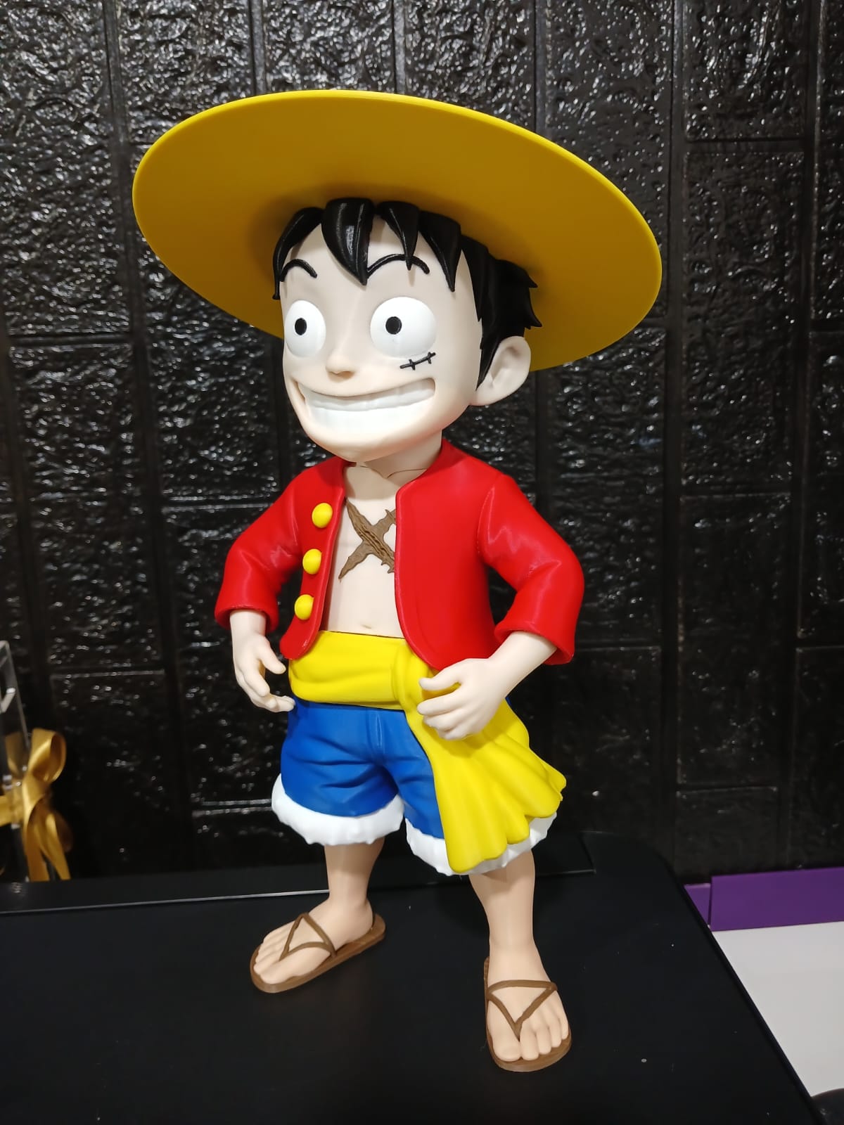 Boneco Luffy impressão 3D